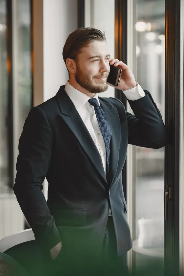 Portrait of a customer